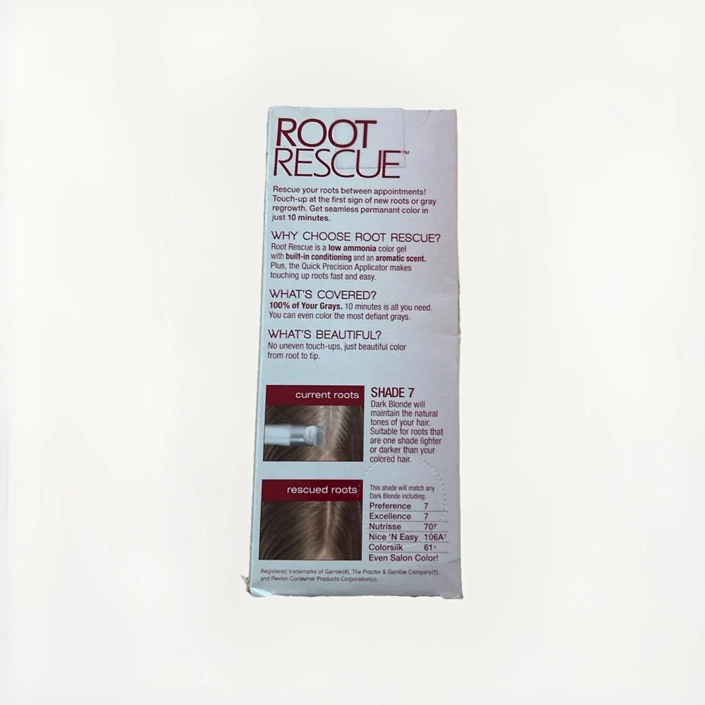 L'ORÉAL‎ • ROOT RESCUE • 10 Minute Root Coloring Kit # 7• DARK BLONDE • Sealed